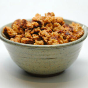 crunchy cereal like granola, good for breakfast and snacks. Pair with favorite cold milk or greek yogurt. Designed for health and progressive detoxification.